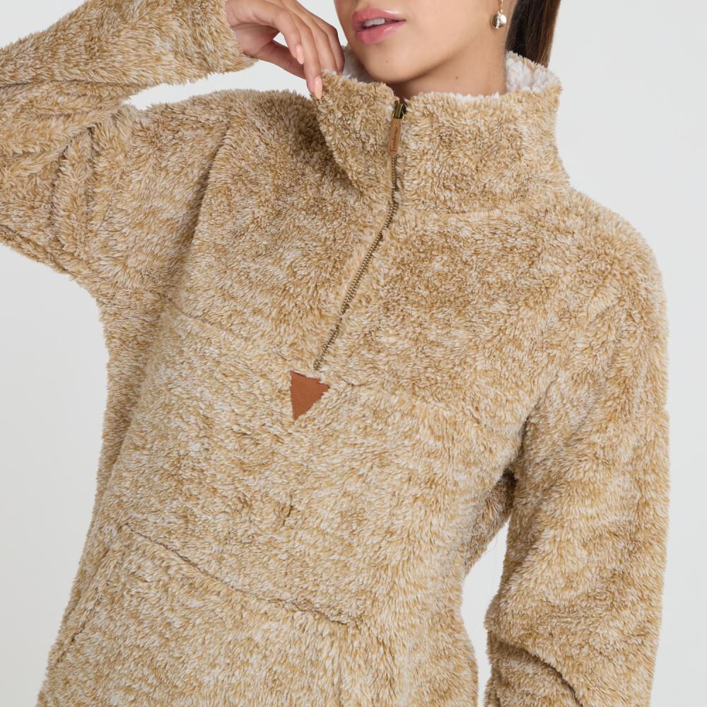 Polerón Regular Cuello Alto Medio Cierre Mujer Freedom image number 4.0