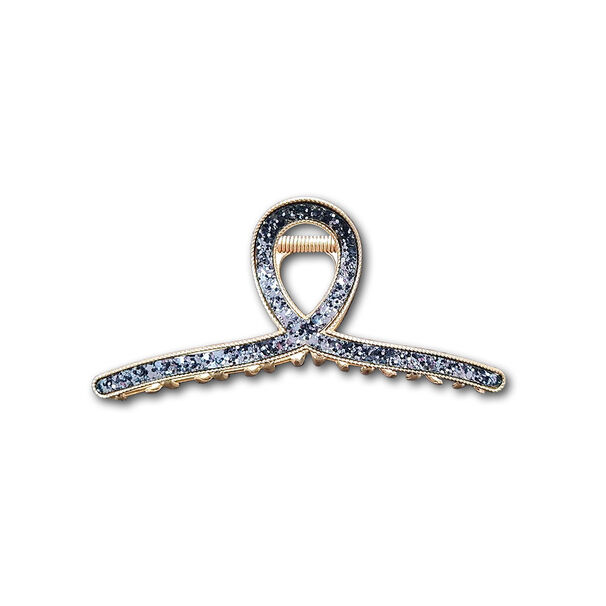 Traba Brillos Garra Tibur&oacute;n De Cabello Infinity Azul Marino
