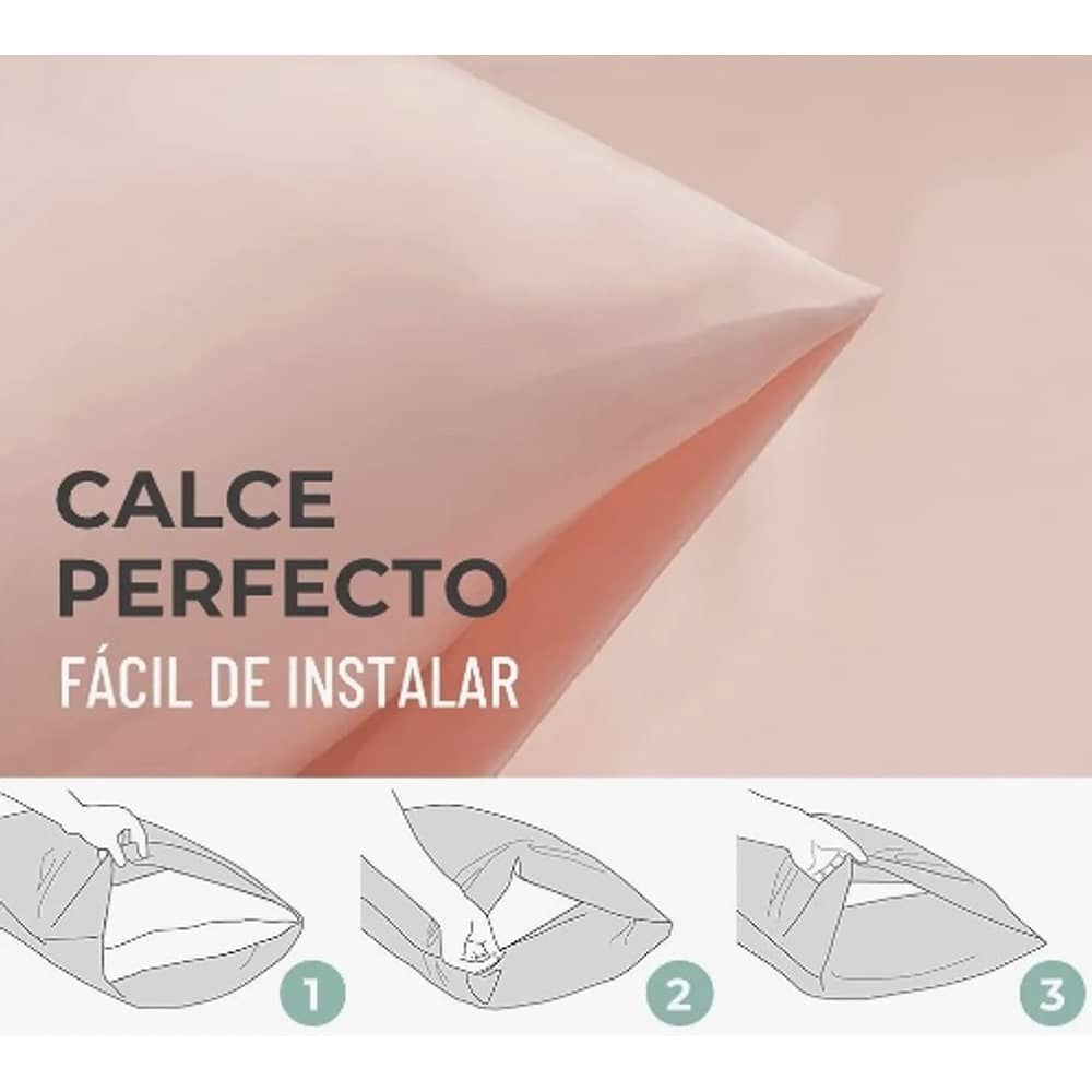 Funda Almohada Satin 76x50 Cm Coral image number 2.0