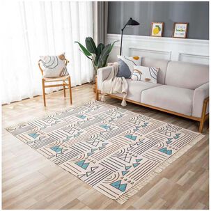 Alfombra Bohemia De Estilo Etnico 180x200 Cm Mod04