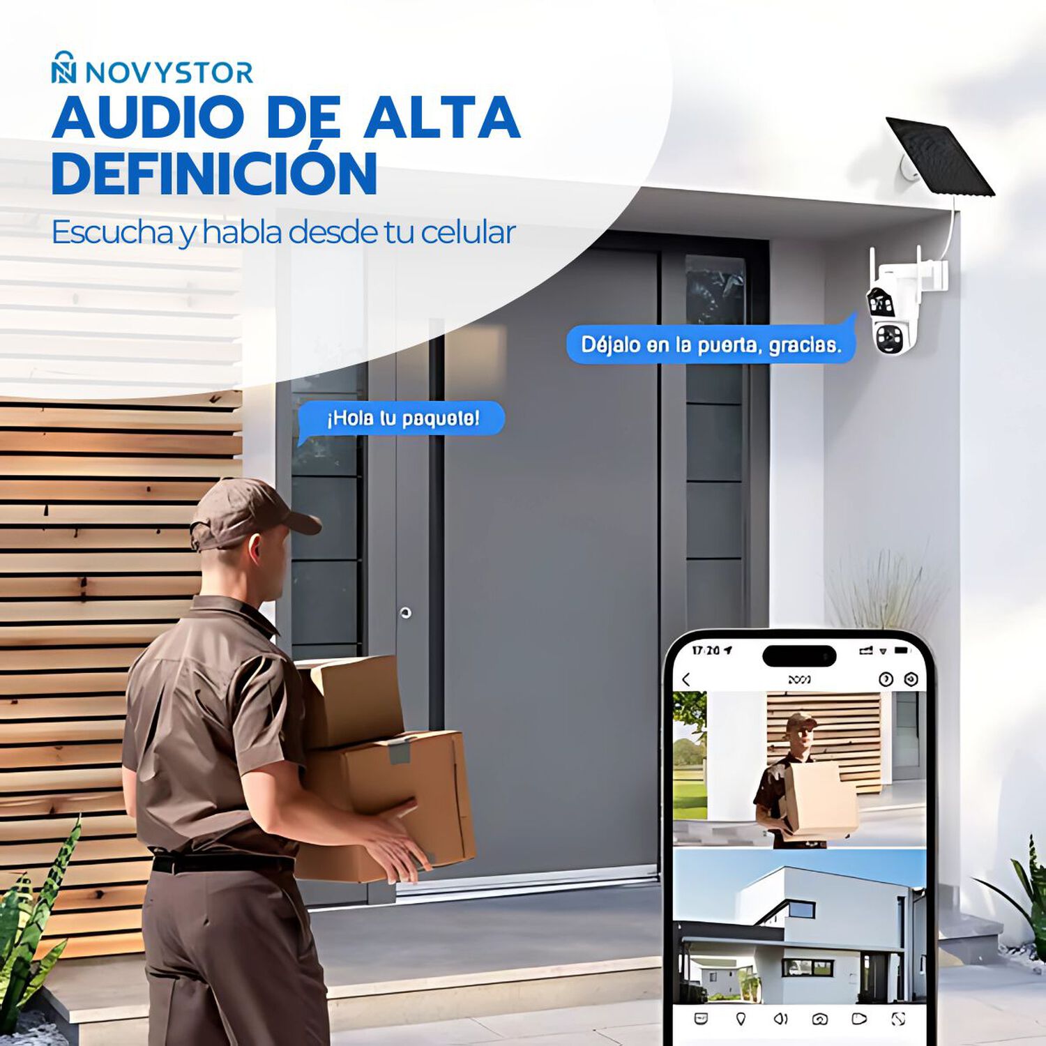 C&aacute;mara Solar 5g 360 Ip66 Visi&oacute;n Nocturna Hd 128gb Wifi image number 6.0