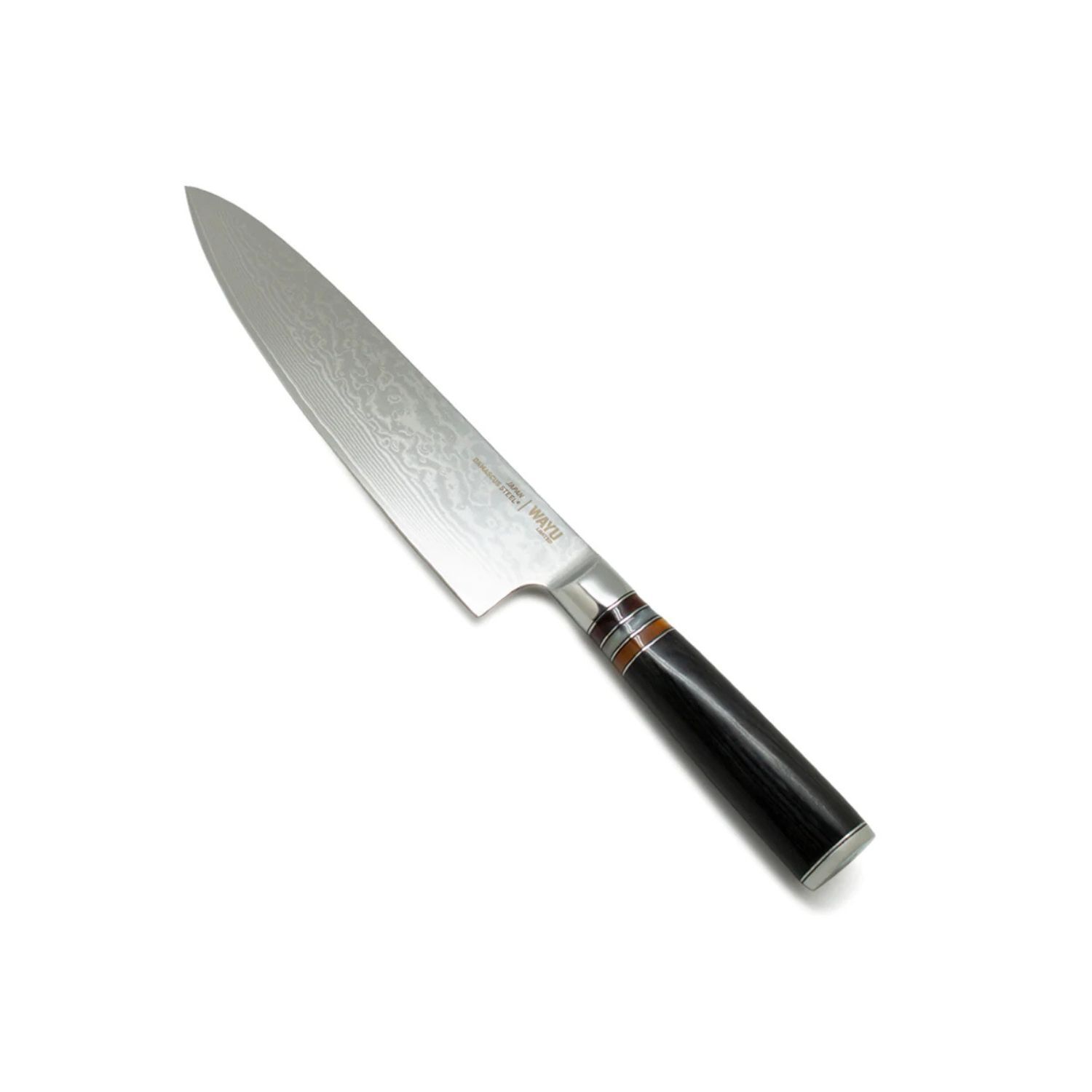 Cuchillo Damascus Black Pakka Wayu Limited 33cm Resistente image number 0.0