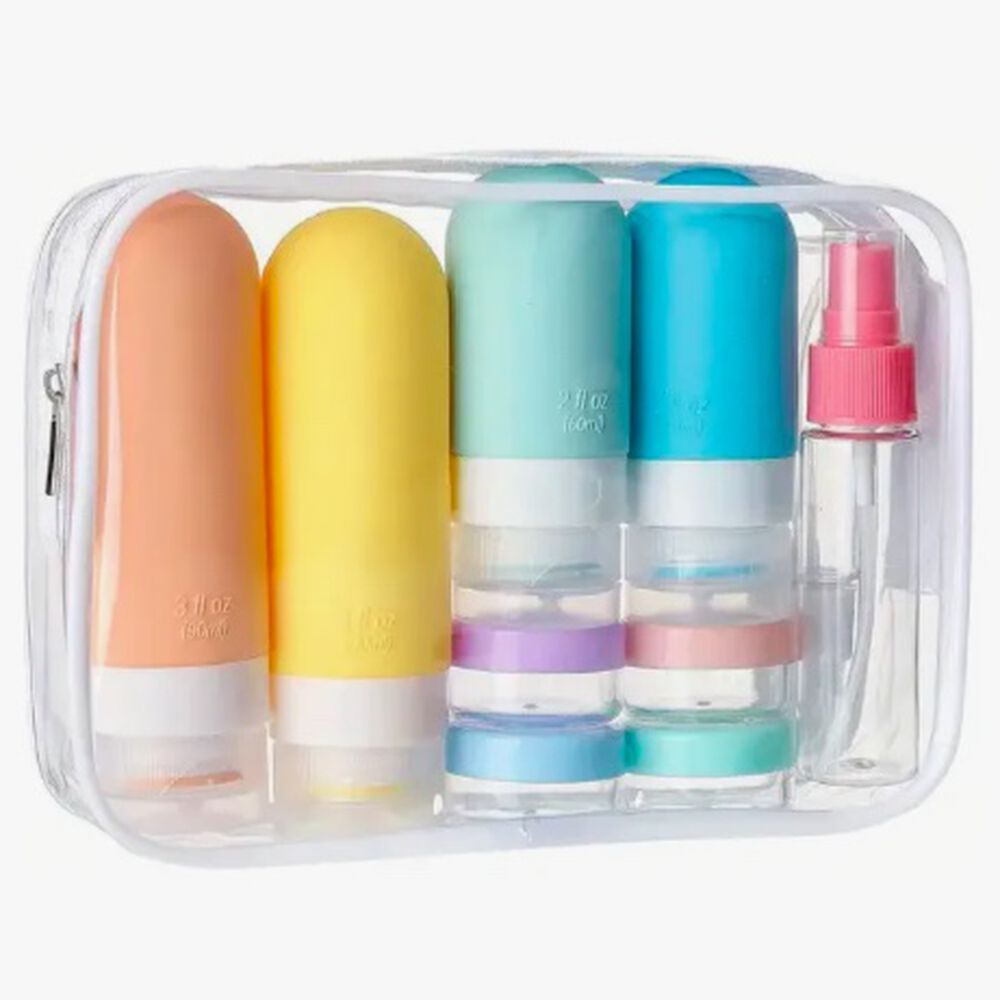 Set De Viaje Botellas Pl&aacute;sticas Dispensadoras 17 Pcs image number 2.0