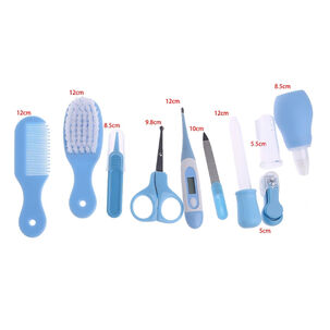 Set Cuidados Bebe 10 En 1 Manicure Peine Termometro Medicina