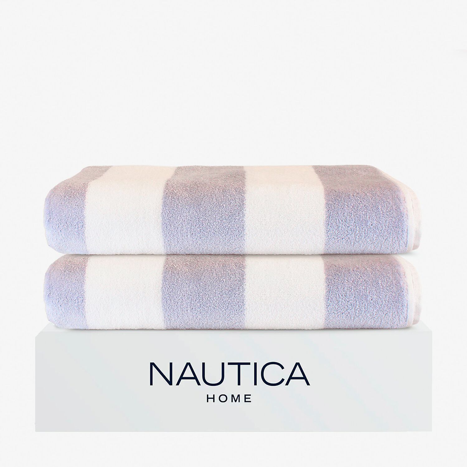 2 Toallas De Playa Nautica Home 100% Algod&oacute;n 163x81cm Cabana Gris image number 0.0