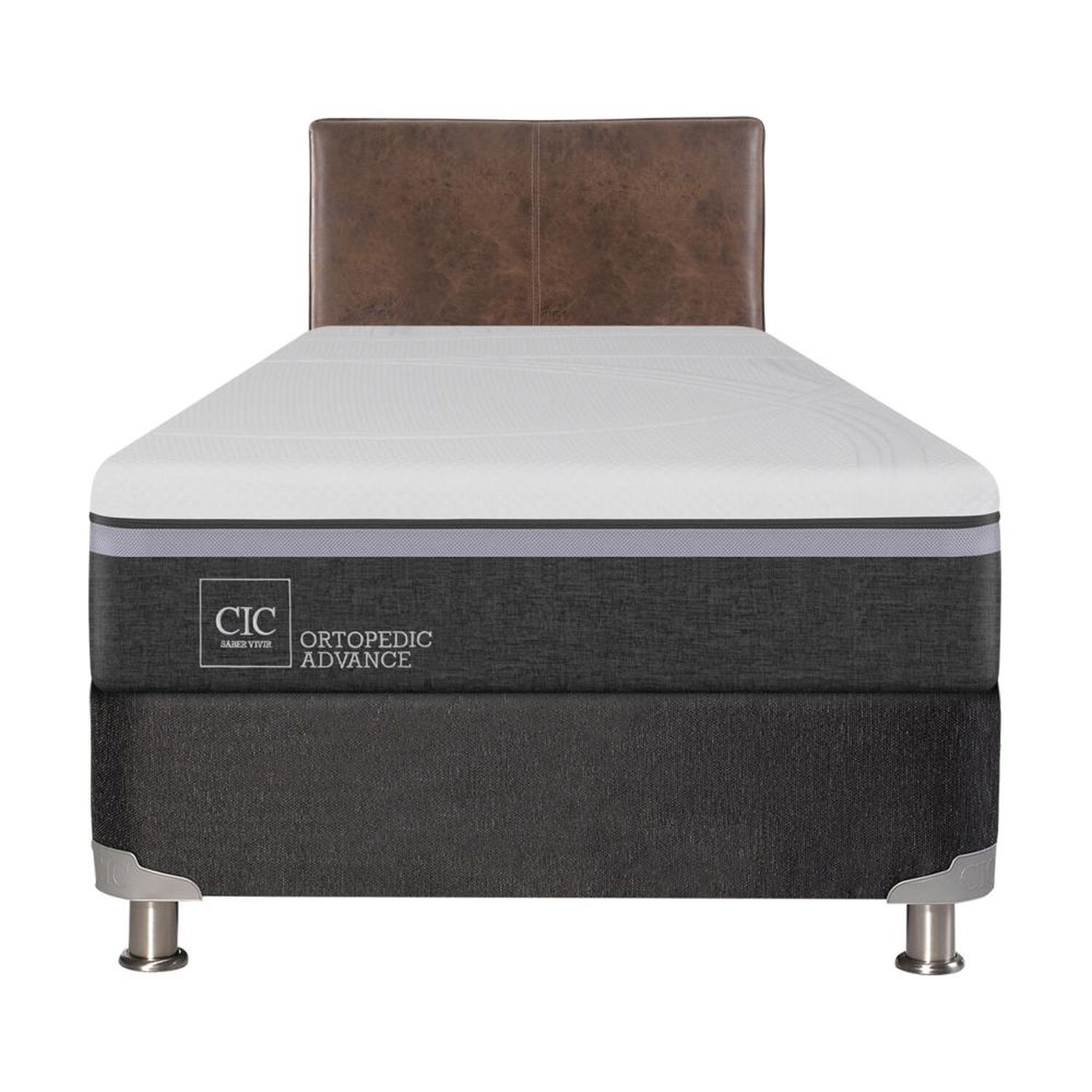 Box Spring Cic Ortopedic / 1.5 Plazas / Base Normal + Respaldo image number 0.0