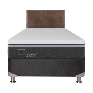 Box Spring Cic Ortopedic / 1.5 Plazas / Base Normal + Respaldo