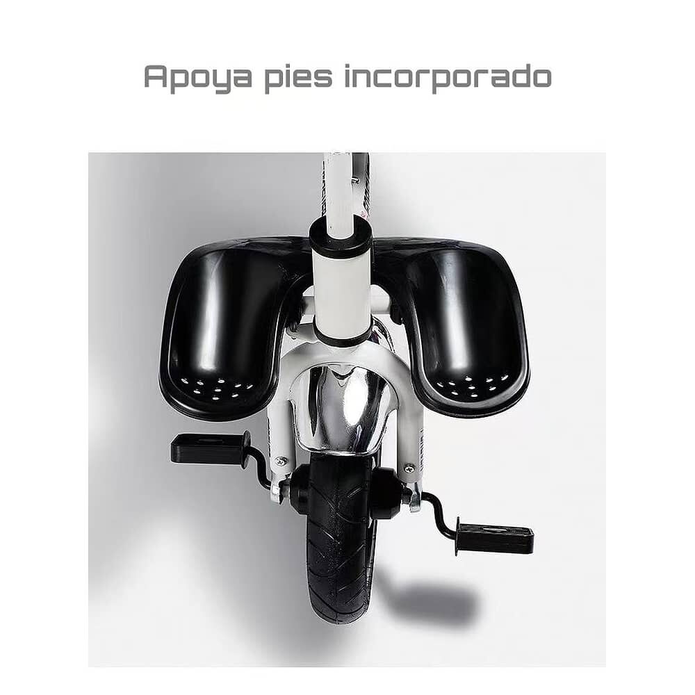 Triciclo Reversible Y Plegable Con Accesorios Gris Lubabycas image number 4.0