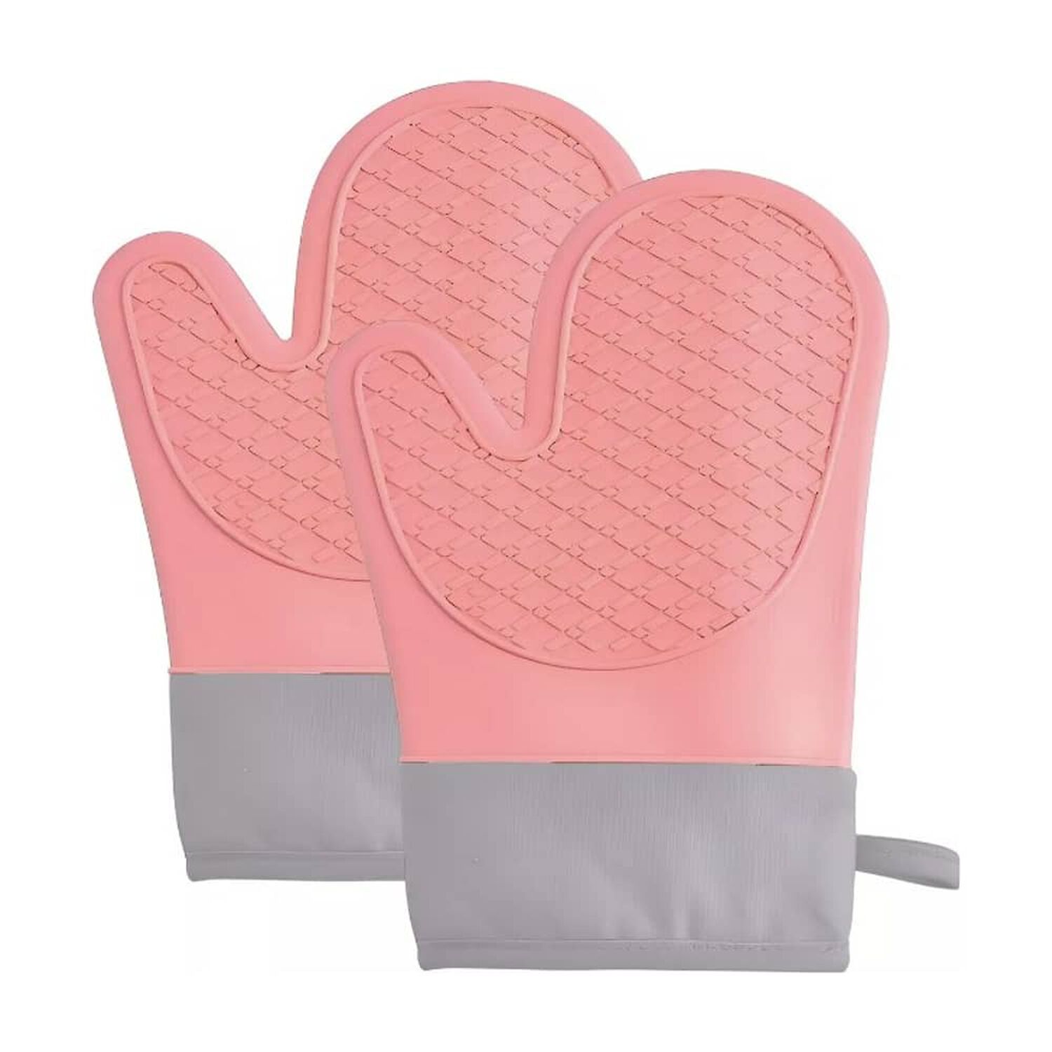 2 Guantes Silicona Para Horno Rosa image number 0.0