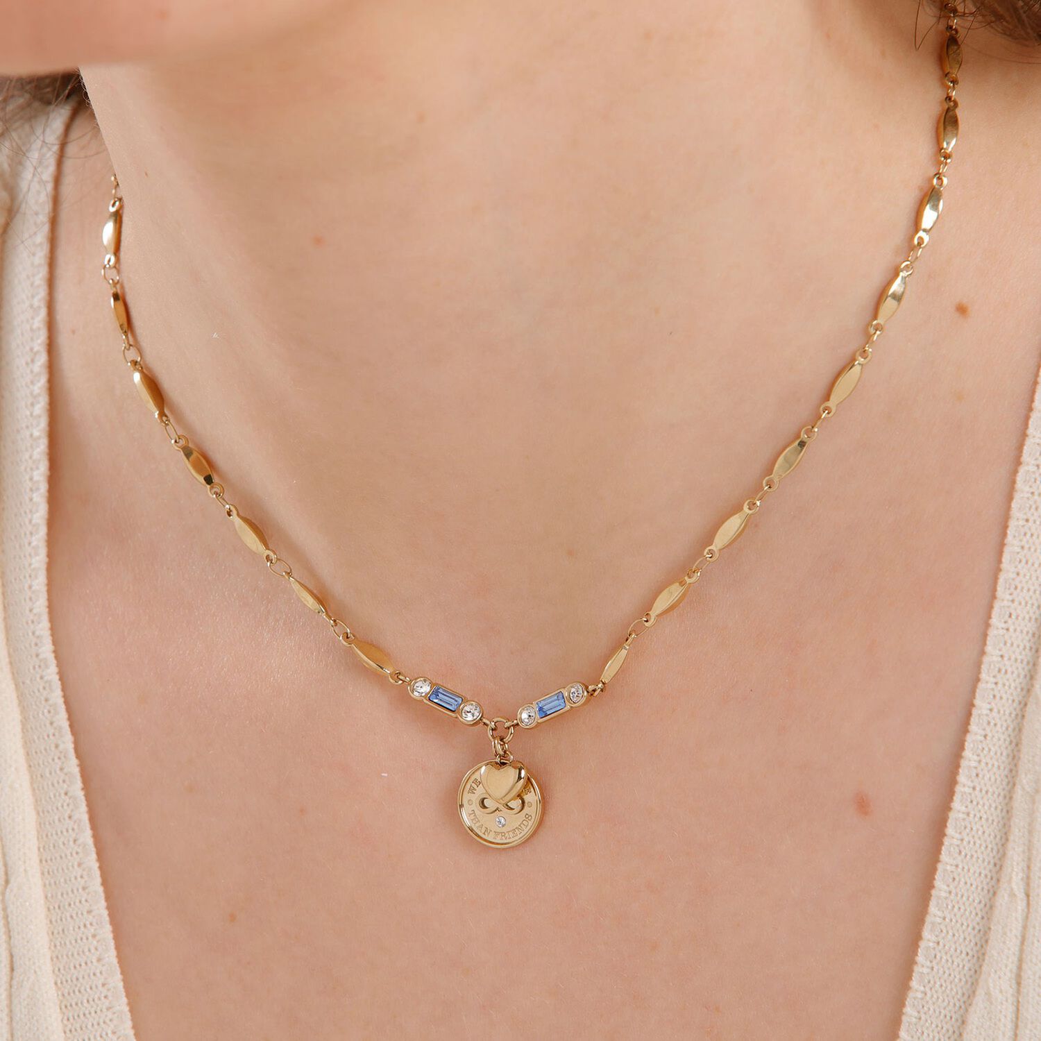 Collar Brosway Bhkn077 Dorado Mujer image number 1.0
