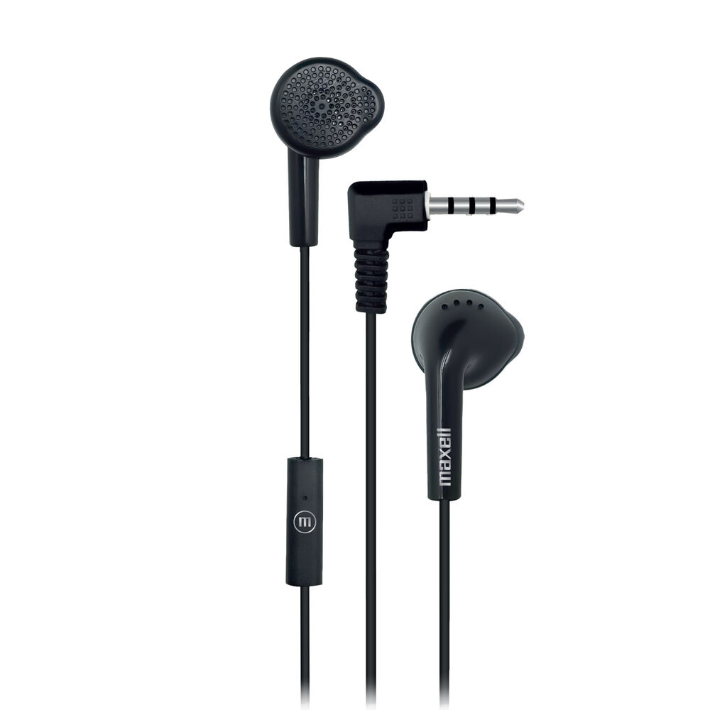 Pack 12 Audífonos Eb-mic Estéreo Con Microfono Maxell Negro image number 1.0