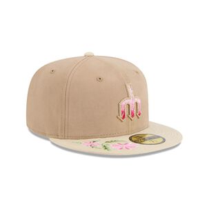 Gorra 59fifty Seattle Mariners Mlb Hand Stitched Beige