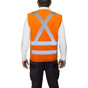 Chaleco Reflectivo Naranjo 4 Cintas Certificado Clase Ii En20471