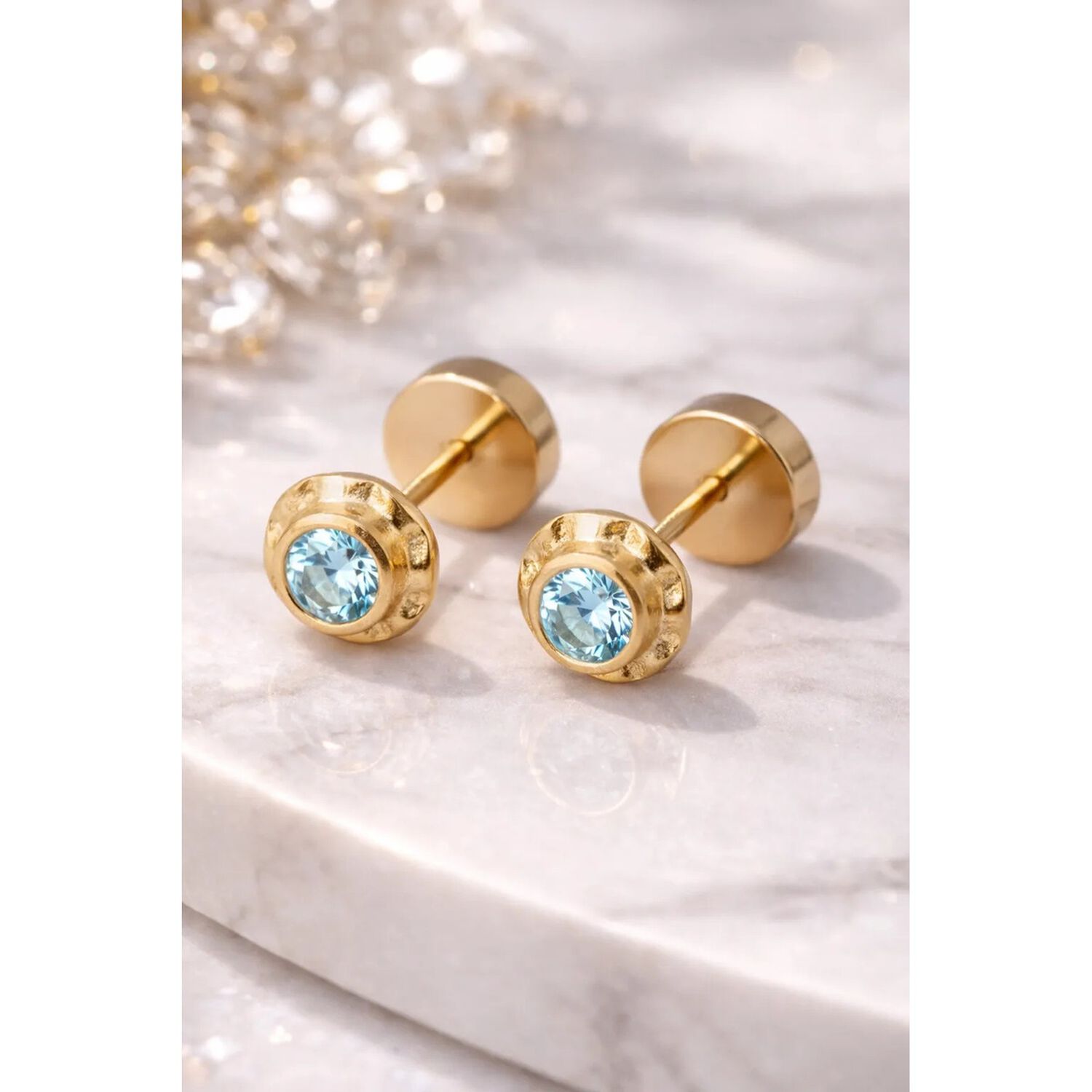 Aros Abridores Chat&oacute;n Circ&oacute;n 4mm N1 Oro 14k Beb&eacute; image number 5.0