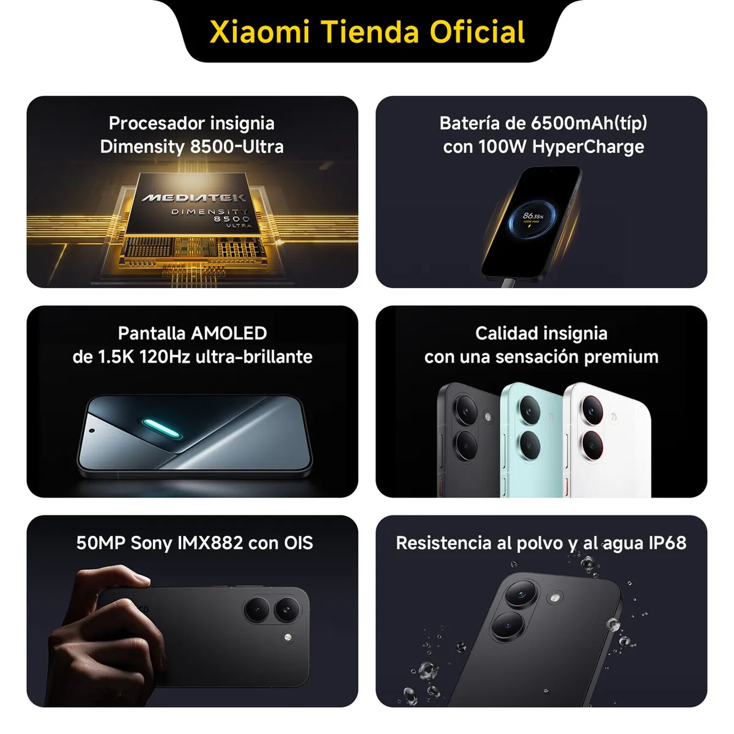 Xiaomi Poco X8 Pro Max 5g 12gb Ram+ 512gb Ip68 Resistente Agua Nfc -azul image number 0.0