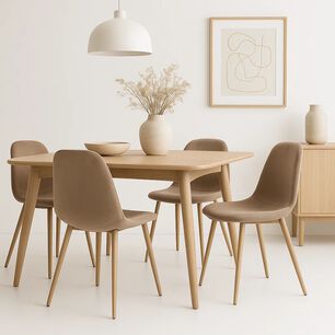 Pack De 4 Sillas Spoon Terciopelo - Beige