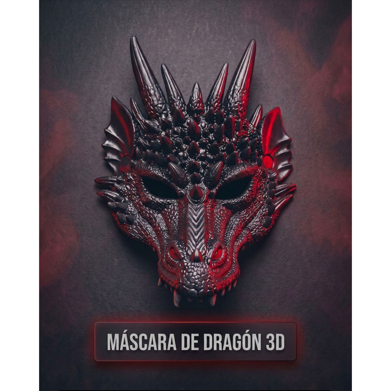M&aacute;scara De Drag&oacute;n 3d Suave C&oacute;moda Cosplay Halloween Fiesta image number 6.0