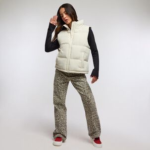 Parka Regular Sin Mangas Cuello Alto Mujer Freedom