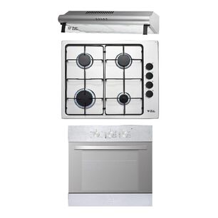 Kit De Cocina Ursus Trotter Horno Empotrado EPC4 REFLEX + Campana VF 60 INOX 1 M + Encimera El&eacute;ctrica  UT PRIME G4 / 4 Quemadores