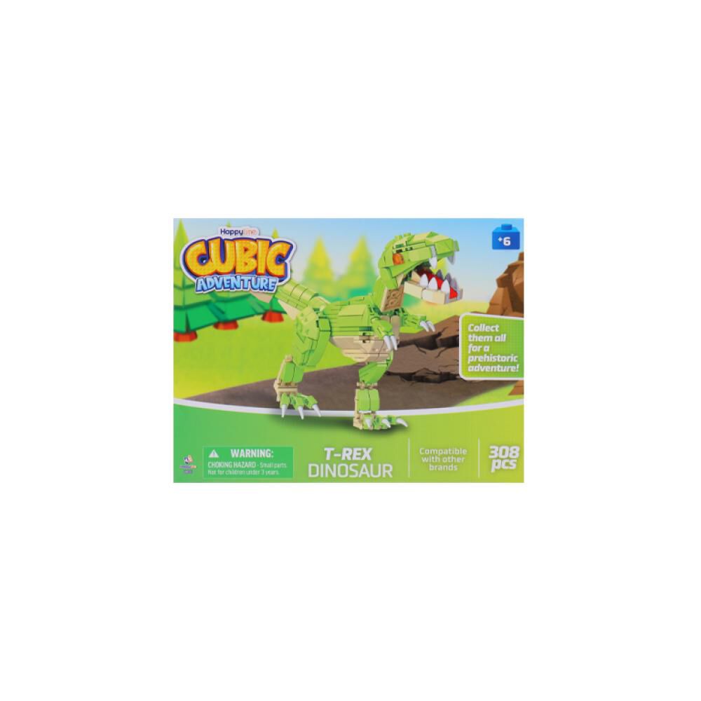 Bloques Happy Line 308 Piezas - Dino image number 2.0