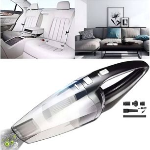 RIQUI KIT ASPIRADORA PORTÁTIL INALÁMBRICA AUTO HOGAR 120W