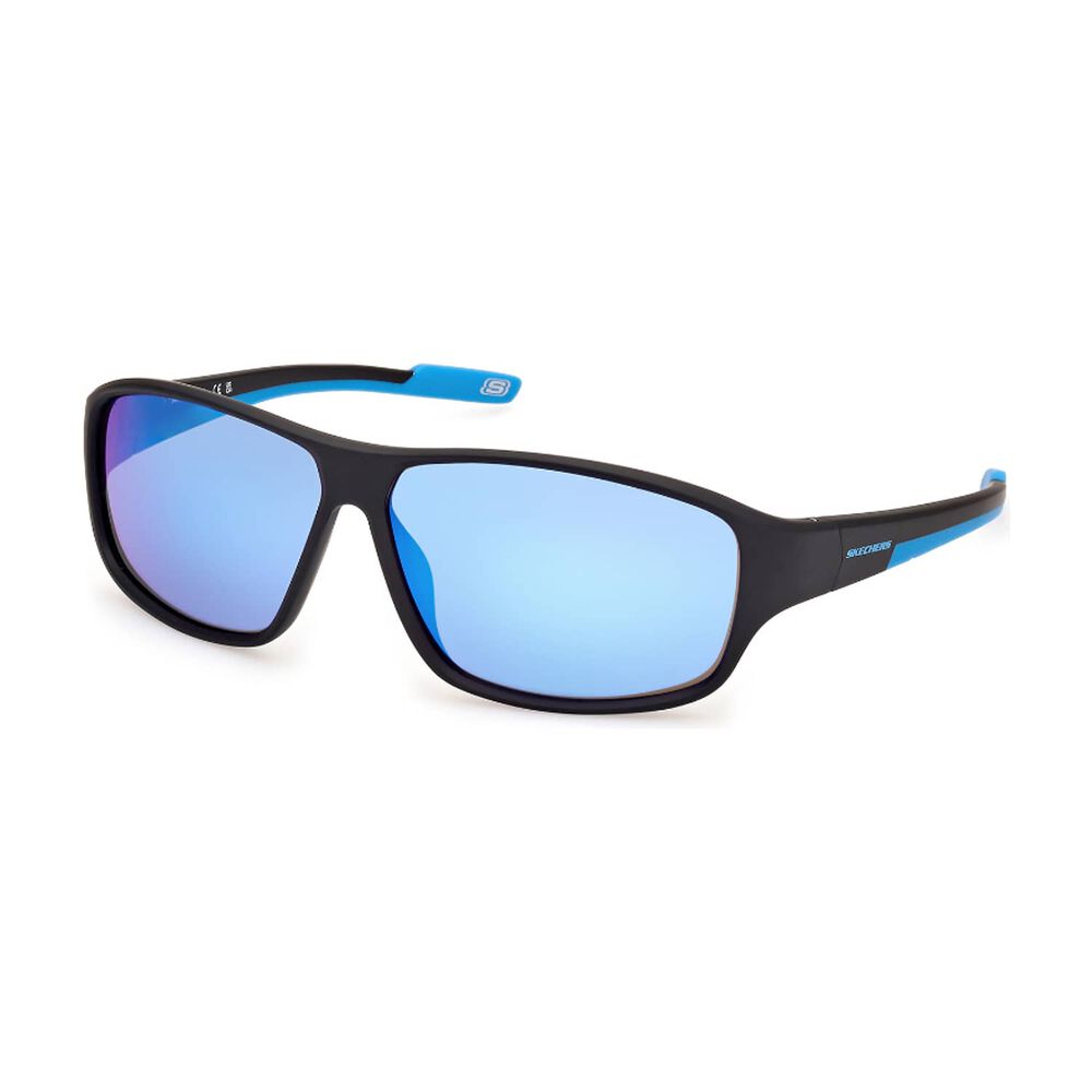 Lentes De Sol Negro Mate Espejados Skechers image number 1.0