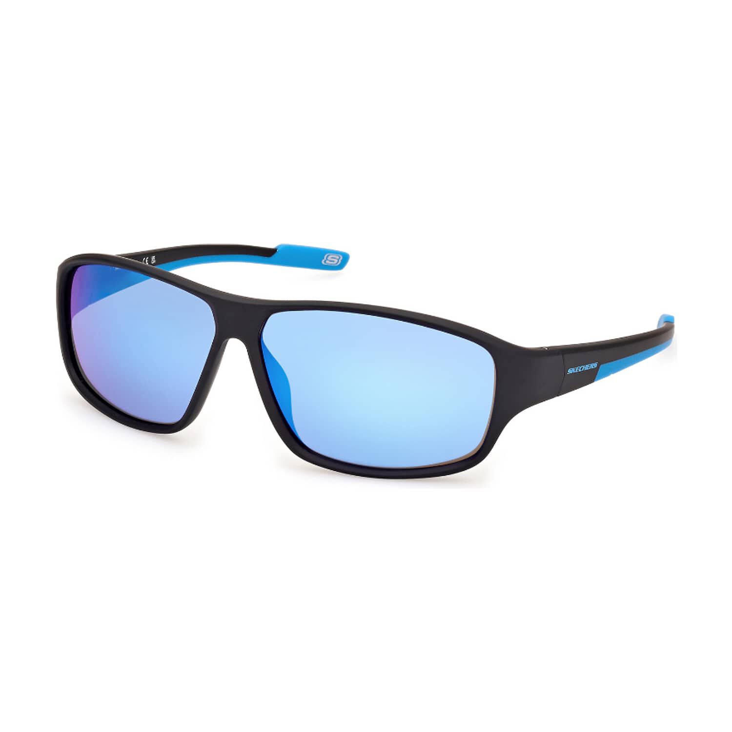 Lentes De Sol Negro Mate Espejados Skechers image number 1.0
