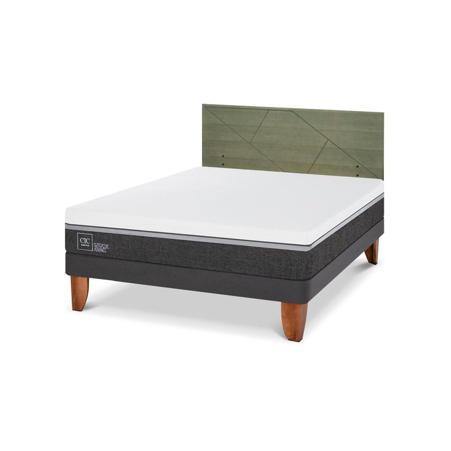 Cama Europea Cic Ortopedic Advance / 2 Plazas / Base Normal + Respaldo image number 5.0
