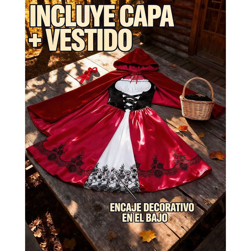 Disfraz Infantil Caperucita Roja Completo image number 12.0