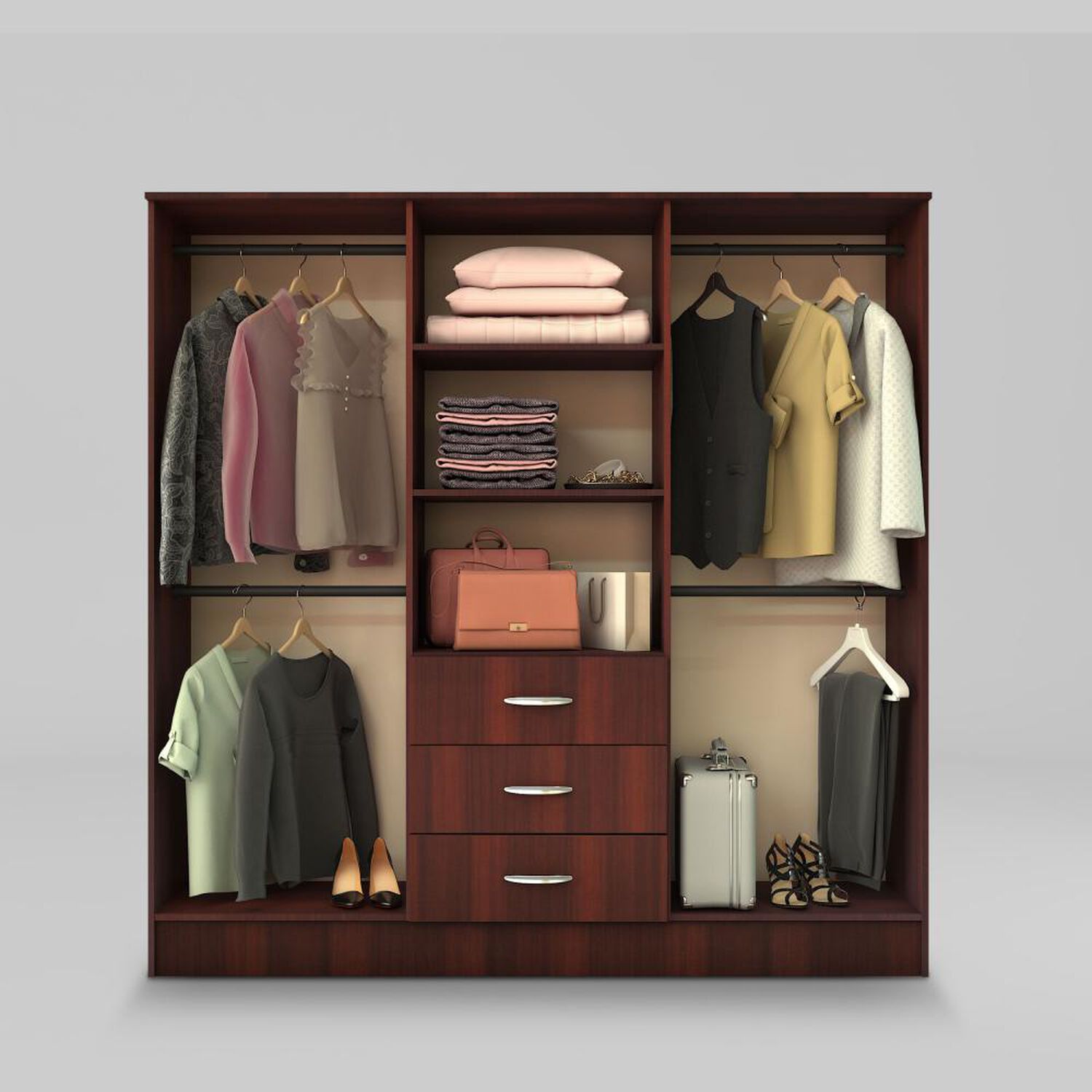 Closet Cic Maipo / 6 Puertas / 3 Cajones image number 4.0