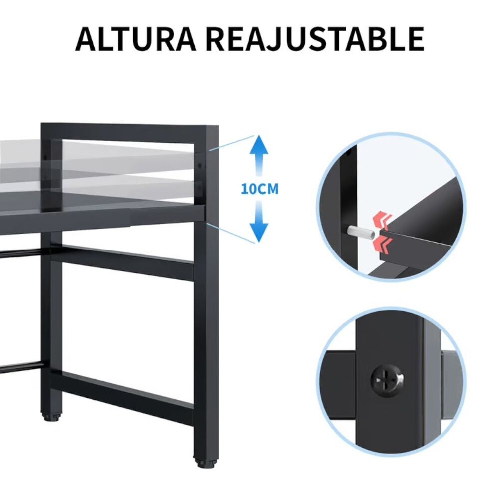 Estante Repisa Extensible Horno Microondas Organizador image number 3.0