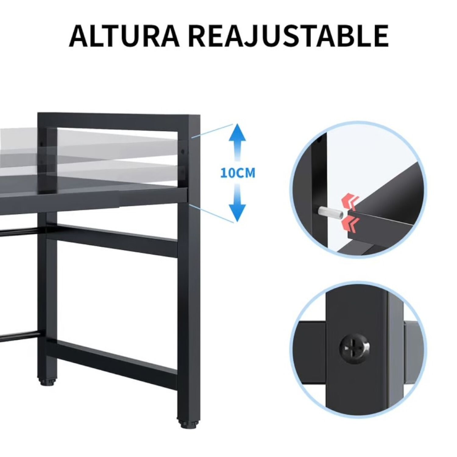Estante Repisa Extensible Horno Microondas Organizador image number 3.0