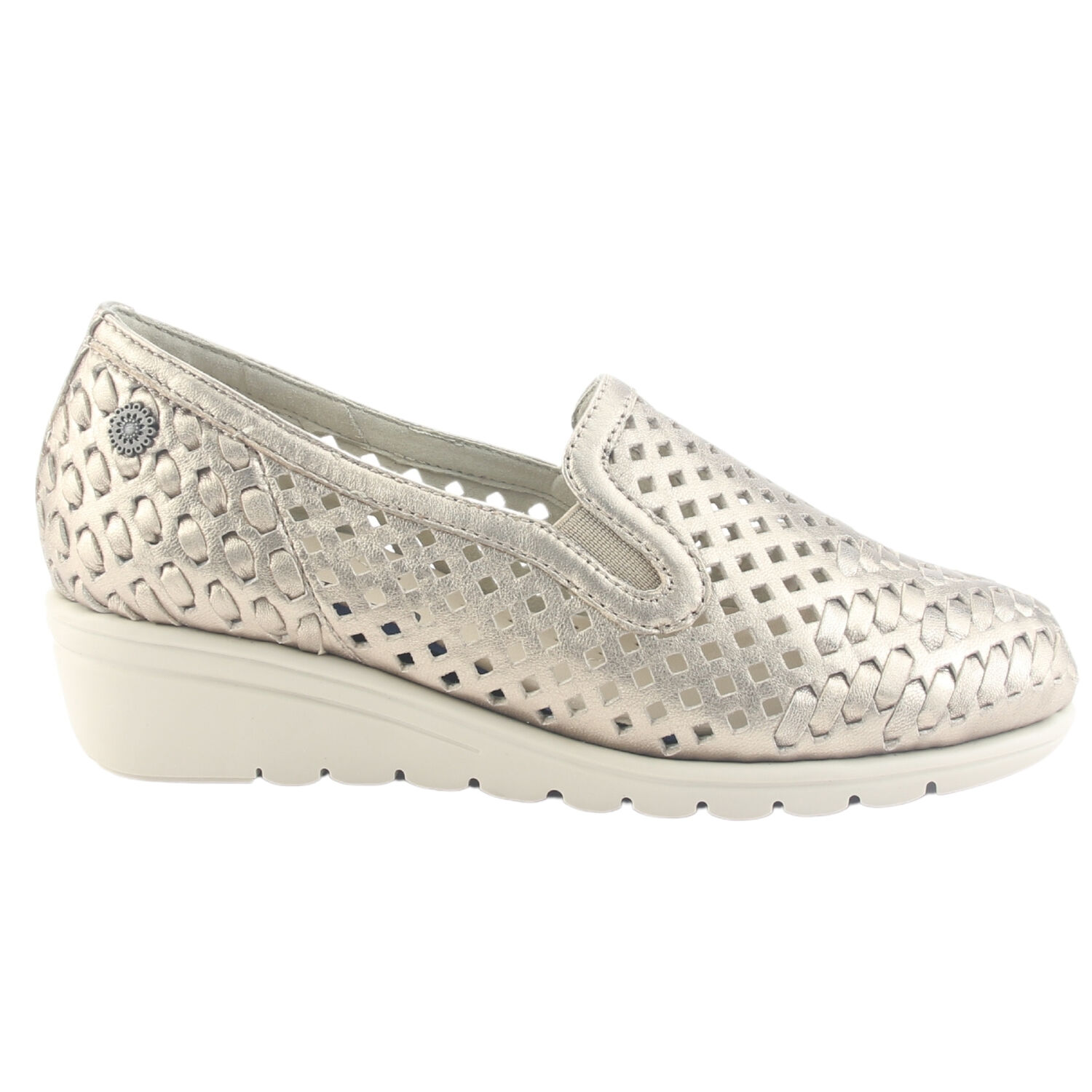 Zapato De Cuero Chalada Mujer Crose-1 Dorado Casual image number 0.0