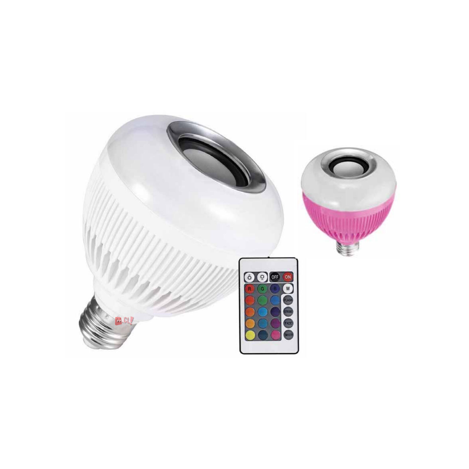 Ampolleta Led Con Parlante Bluetooth 3w Soquete Rosado - Ps image number 1.0