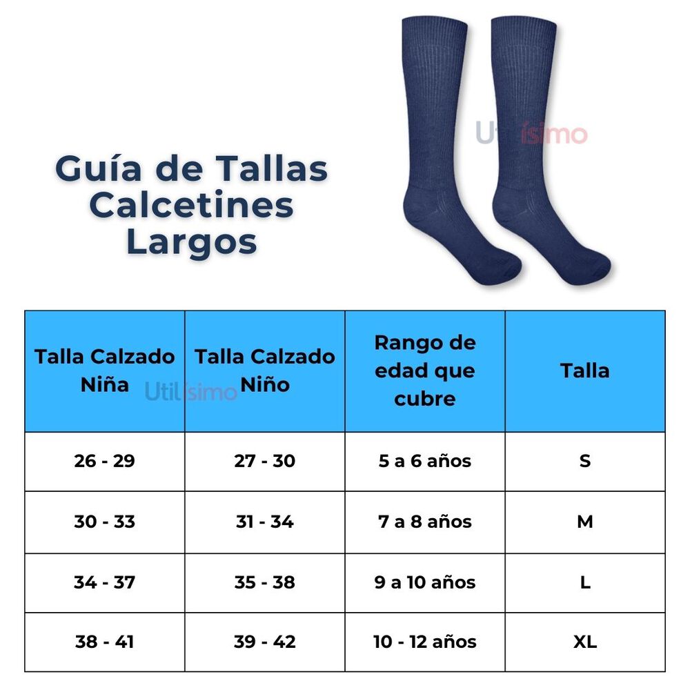 Pack 3 Calcetines Escolar Largo Bambú Azul Unisex image number 2.0