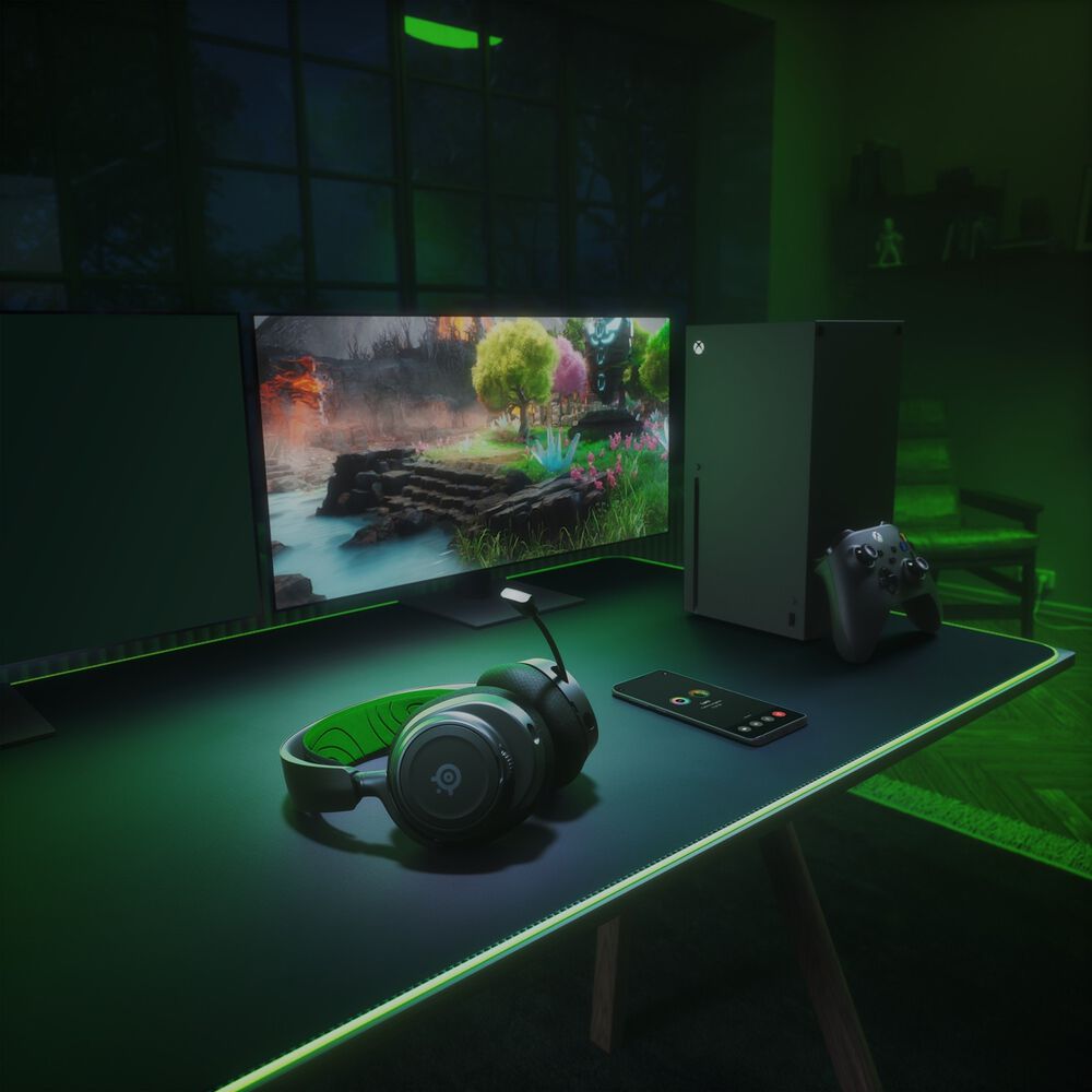 Aud&iacute;fonos Gamer Steelseries Nova 7 Xbox Inal&aacute;mbrico Negros image number 4.0