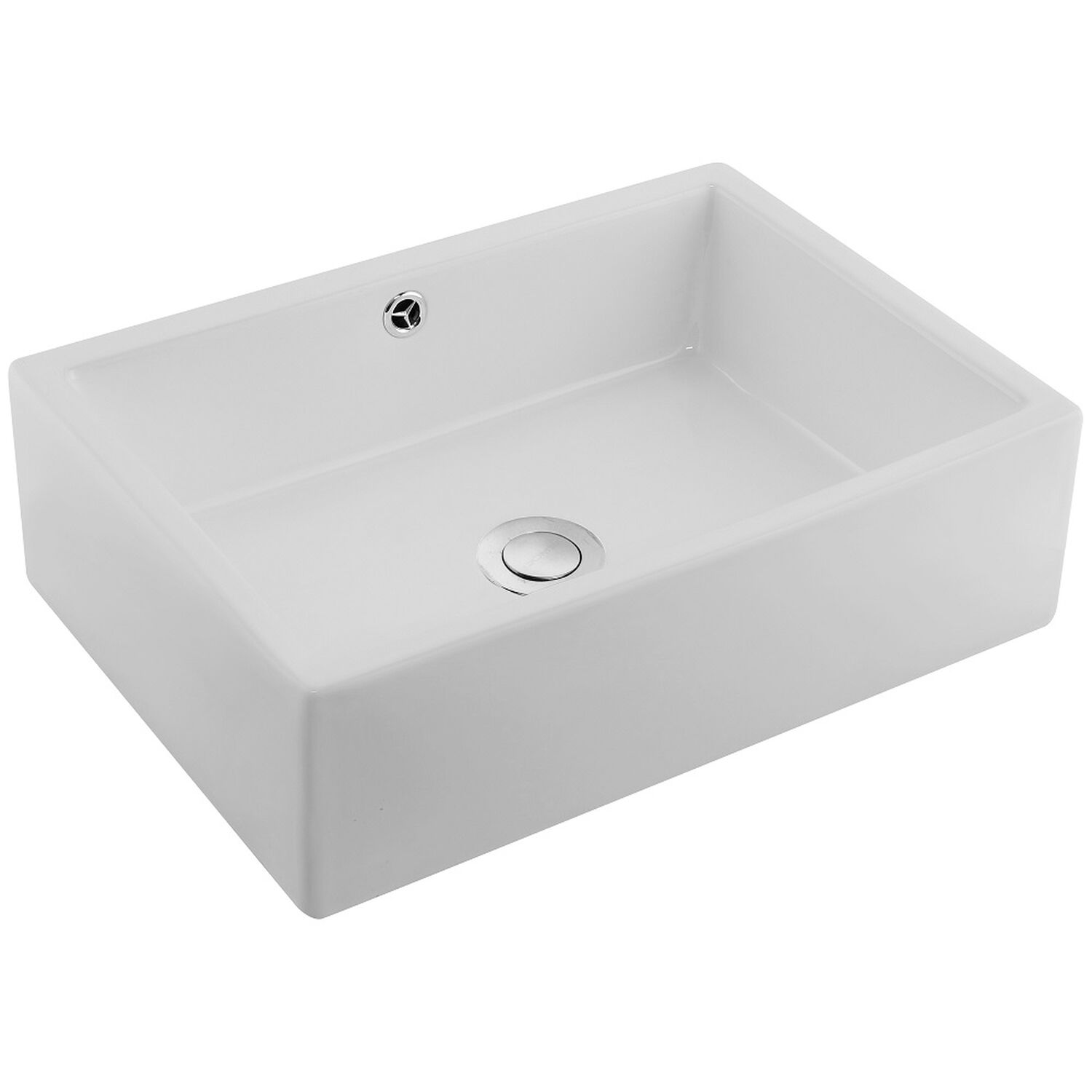 Lavamanos Sobreponer Domsa Slc864 Blanco 51x36x16 Cm image number 2.0