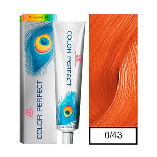 Wella - Tintura Permanente Color Perfect Special Mix 0/43 Rojo Dorado 60gr + Oxidante 20vol 60ml