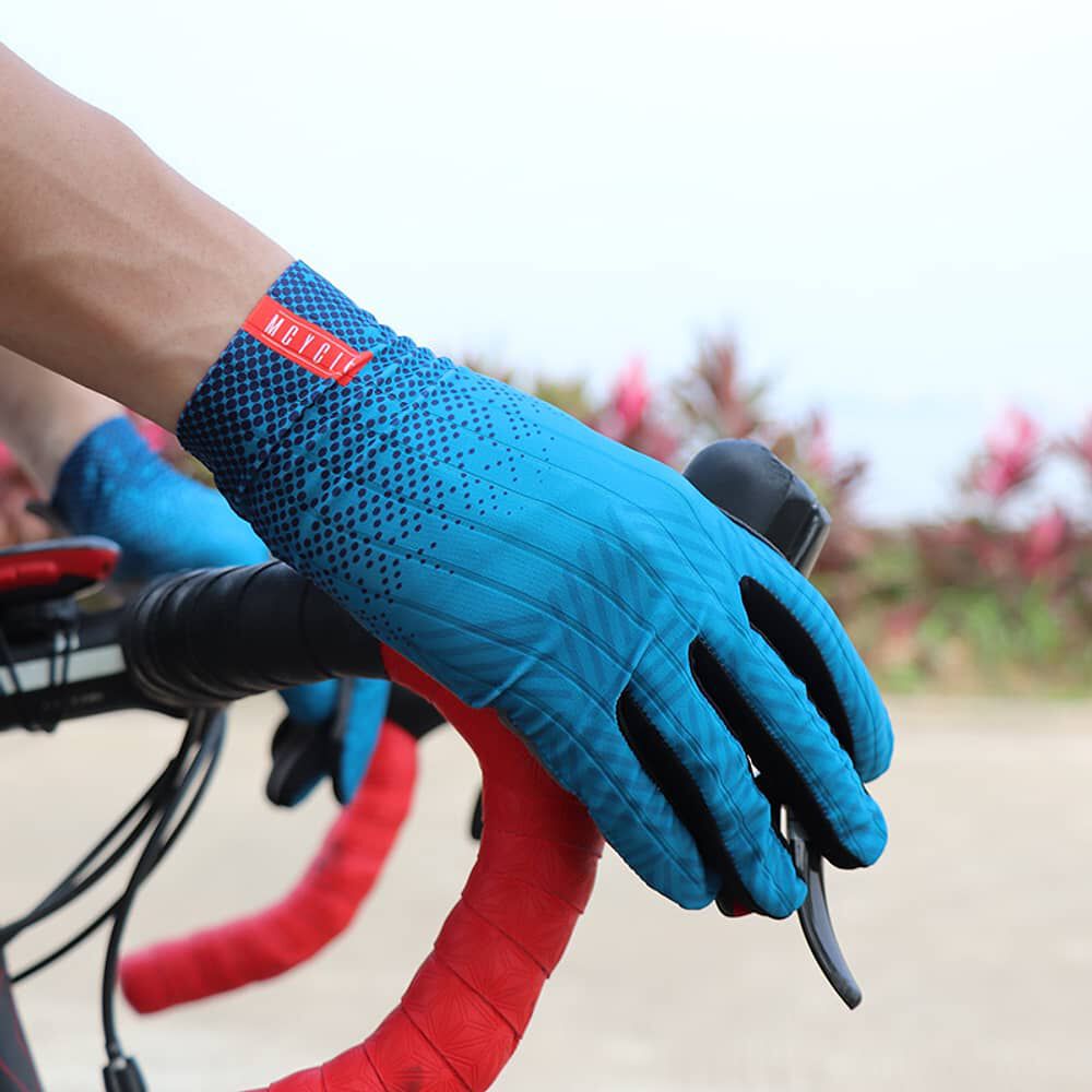 Guante Para Bicicleta Largo Ms003 Azul image number 7.0