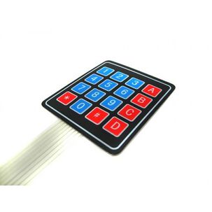 Teclado De Membrana 4 4 Teclas Con Adhesivo