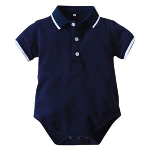 Conjunto Bebé Niño Body Estilo Pique Y Pantalón Corto 6 A 24 Meses Dark Blue
