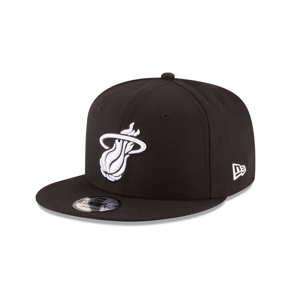 Jockey Miami Heat Nba 9fifty Black And White New Era image number 0.0