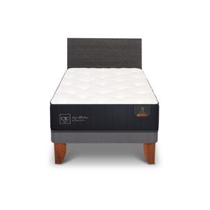 Cama Europea Cic Premium / 1.5 Plazas / Base Normal + Respaldo