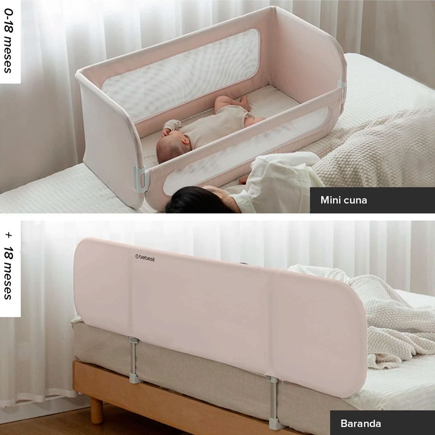 Baranda & Colecho 2 En 1 Safe & Sleep Bebesit image number 3.0