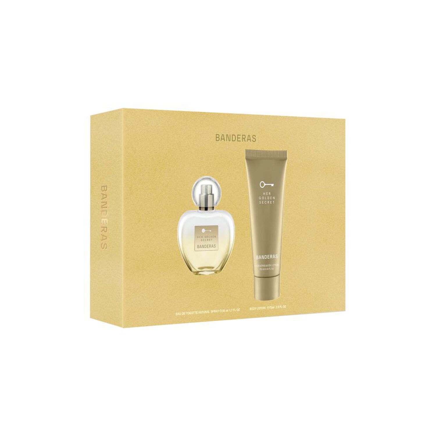Banderas Mujer Estuche Her Golden Secret Eau De Toilette 50 Ml + Loci&oacute;n Corporal 75 Ml image number 1.0