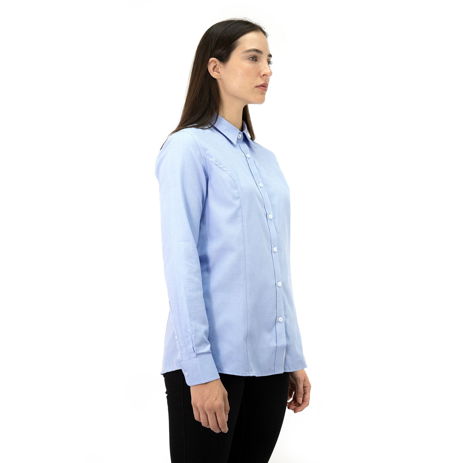 Camisa Quebec Vancouver Celeste Mujer image number 1.0