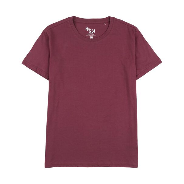 Polera Lisa Slim Manga Corta Cuello Redondo Hombre Skuad