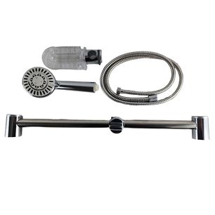 Kit Ducha Variable Manguera 150cm Jabonera Barra Ajustable