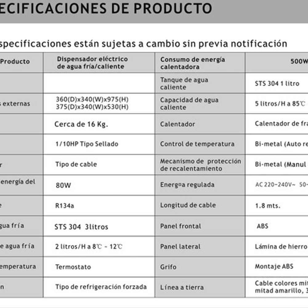 Dispensador De Agua Compresor 3 Llaves C/gaveta Blanco Premium image number 5.0