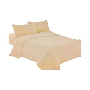 Sabanas 2 Plazas Elasticada 4 Piezas Polar 144 Hilos Beige